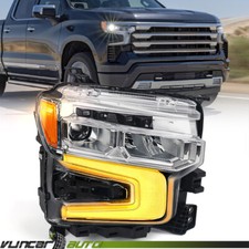 For 2022-2025 Chevy Silverado 1500 LT RST Chrome Full LED Headlight Passenger RH picture