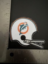 1966 AFL RETRO CLASSIC THROWBACK MIAMI DOLPHINS HELMET LOGO PATCH NEW-OLD STOCK picture