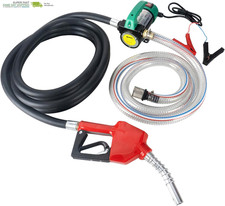 Diesel Transfer Pump 12V 260W Fuel Transfer Pump with Auto Shut-Off Nozzle Hoses picture