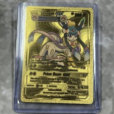 Omneon GX Pokemon Gold FAN ART Card Embossed Collectible picture