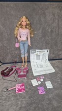 VTG 2005 The Barbie Diaries Barbie Doll Guitar Butterfly Amp H7588 picture