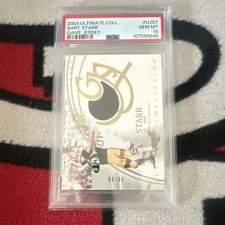 Upper Deck Bart Starr Ultimate Game Jersey #UJST 2003 PSA 10 /99 Packers picture