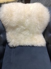 2 Genuine Hairy Sheepskin Rugs – Natural Sheep Hide – Soft, Rustic & Unique picture