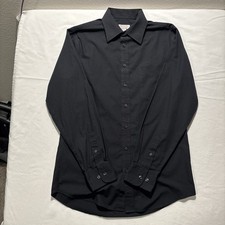 Merona Mens Small Dark Blue Casual Button-Down Shirt 14 14(1/2) picture