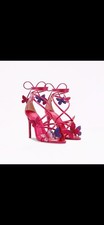 Sophia Webster Vanessa Pretty Pink Crystal Butterfly Sandals EU 40 MSRP $880 picture