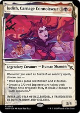 MTG Judith, Carnage Connoisseur (Showcase) [Murders at Karlov Manor] Near Mint M picture