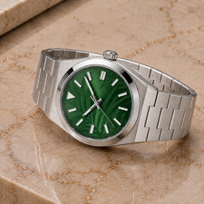 Automatic Watch Aureus Nova Classic Green Dial 36/39mm Stainless Steel Vintage picture