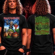 Retro Rock Music World Tour 2026 Portugal Concert Fan T Shirt picture