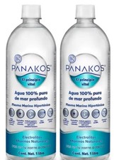 Lot Of 2 Bottles of 1 Lt. SEA WATER Agua De Mar Pure Marine  Lt. Exp Feb 2027 picture