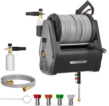 Giraffe Tools Grandfalls Retractable Pressure Washer Plus Wall Mount 100FT Hose picture
