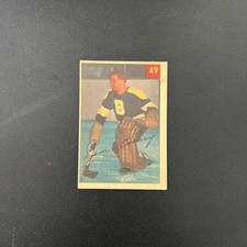 1954-1955 Parkhurst Hockey #49 Jim Henry Trimmed picture
