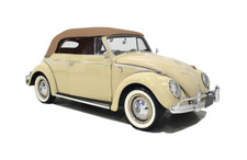 Fits VW Volkswagen Beetle 1973-1979 Convertible Soft Top TAN Vinyl picture