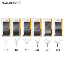 NAGARAKU Automatic Flowering W Shape Bloom 3D 4D 5D 6D 7D 8D Premade Fans Speed picture