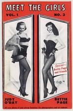 Meet The Girls #3 Bettie Page 1956 Judy O'Day Photo Magazine Riviera Pinup Corp picture