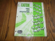 1969 Eaton Truck Axel Specifications - Vintage - EA-108 picture