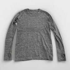 Lululemon Women's Switfly Tech Long Sleeve Size 10 heather gray picture