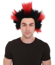 Men's Lost Leader Multicolor Straight Spike Wig | Wild Synthetic Costume Hair picture