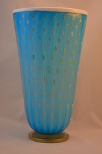 New.  Authentic Murano glass vase made at Murano Island Italy by glass artizans picture