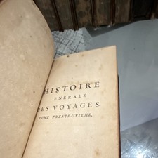 Histoire Generale des Voyages Leather Paris Didot 1701 French picture
