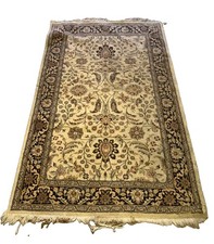 Rare Hand knotted Vintage Pakistani Bokhara Jhaldar Wool Area Rug 6 x 4 Ft Blue picture