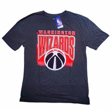 Washington Wizards NBA Black T Shirt Men's Large Blue 84 Graphic Tee NWT picture