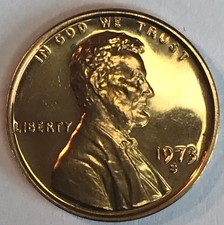 1973-S PROOF LINCOLN MEMORIAL CENT (IMPAIRED). picture
