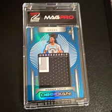Panini 2024-25 Obsidian Stephon Castle Unbreakable blue RC  5/30 Jersey match picture