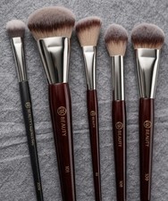 BK Beauty 7pc Brush Set 101 A506 Kitten Paw 108 109 112 Foundation Concealer Kit picture