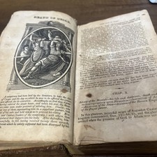 Antique 1818  Old Leather Book Sketches Of Universal History 1st/2nd Edition picture