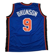 Autographed/Signed Rick Brunson New York Blue Basketball Jersey JSA COA picture