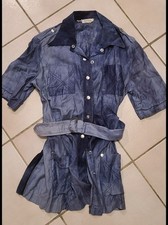 Vintage 1950s 1960s Bonwit Teller Button down Denim Shirt w Buckle Made in NYC picture