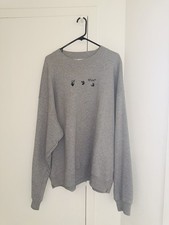 Off-White Grey 2013 sweatshirt Main Label Virgil Abloh Original LG-425 Size XL  picture