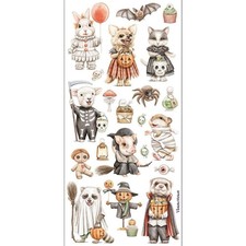Violette Stickers - Critter Halloween Stickers - 1 Sticker Sheet for Scrapbooks picture