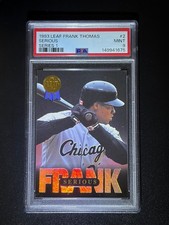 1993 Leaf - Frank Thomas Serious Frank Thomas #2 PSA 9 picture