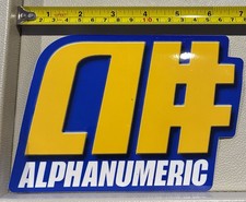 Rare Vintage 90S Alphanumeric Skateboard Clothing Sticker picture