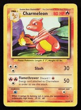 CHARMELEON 24/102 Pokemon BASE SET UNLIMITED picture