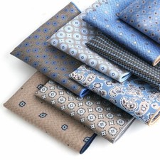 Silk Suit Pocket Square Set Men's Handkerchiefs Vintage Business Hankies for Men picture