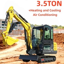 3.5Ton Mini Excavator 25HP Kubota V1505 w/ Swing Boom 4-Cylinder TX CA NJ USA picture