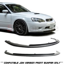 Fits 05 06 07 Subaru Legacy JDM Bumper Front Lip Splitter, STi Style PU Black picture