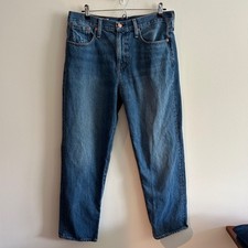 J.Crew Slouchy Boyfriend Jeans Blue 29 Straight Leg 100% Cotton BA643 picture