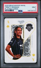 2025 PARKSIDE BEACHWOOD NWSL PLAYING CARDS TRINITY RODMAN PSA 9 picture