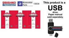 2003 Chevrolet Corvette Factory Shop Service Manual USB Drive picture