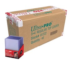 ULTRA PRO REGULAR 3X4 STANDARD TOP LOADER, 40 PACKS of 25 (1000 CT CASE) picture