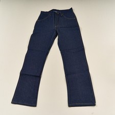 Vintage RUSTLER Jeans Rigid Heavy Dark Blue Denim Mens Sz 31 87620 NEW USA picture