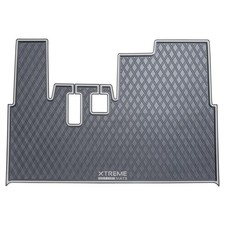 Xtreme Golf Cart Mats Front Row Mat Black w/ Grey Trim Yamaha G19/G22 1996-2007 picture