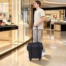 Professional Rolling Cosmetic Case Makeup Train Case with Drawers Travel Trolley picture