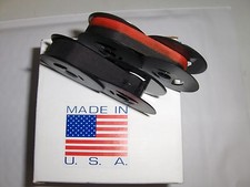 Olivetti Lettera 32 Typewriter Ribbon 2 Pack - (1) Solid Black + (1) Black/ Red picture