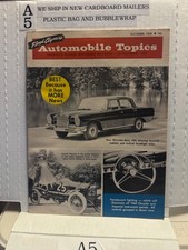 Vintage Automobile Topics Magazine October 1959 picture