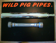 Wild Pig Pipes Advertising Display Original W/Chrome Muffler & Baffel picture