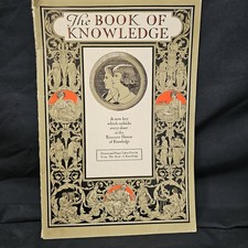 The Book of Knowledge 1920s Grolier Society Promotional Pamphlet Children's Enc. picture